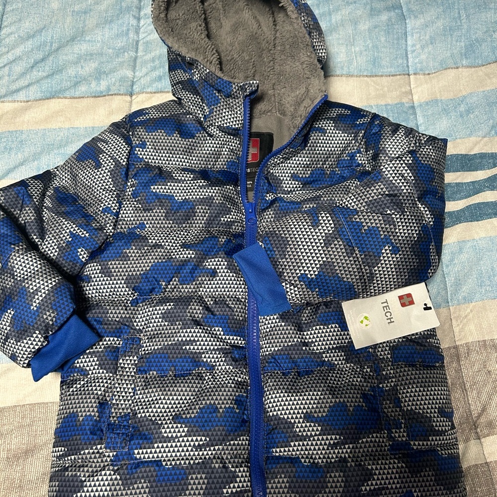 Swiss Tech Geometric Pattern Jacket 4T new - Picture 2 of 7